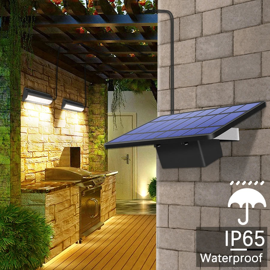 Upgraded Solar Pendant Lights Outdoor Indoor Auto On Off Solar Lamp