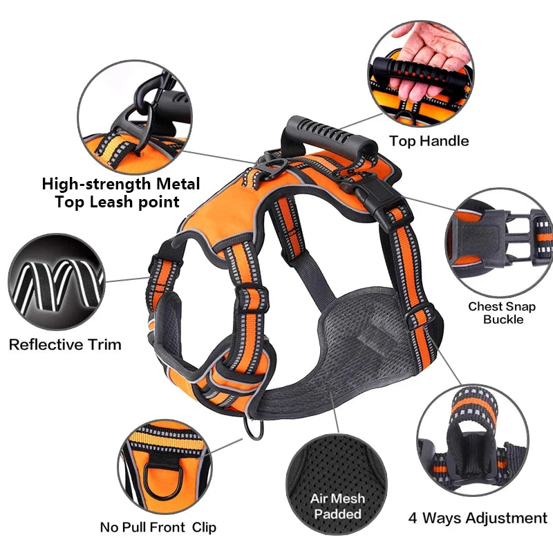 Dog Harness Vest with Handle 2