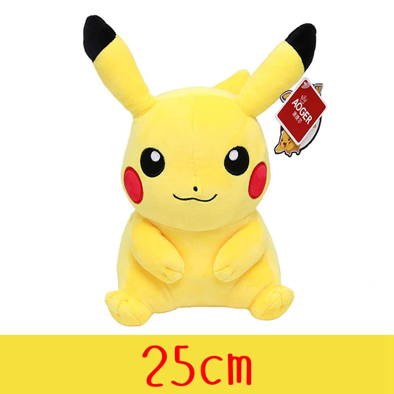 Anime Pokemon Charmander Squirrel Bulbasaur Plush Toys -yellow black