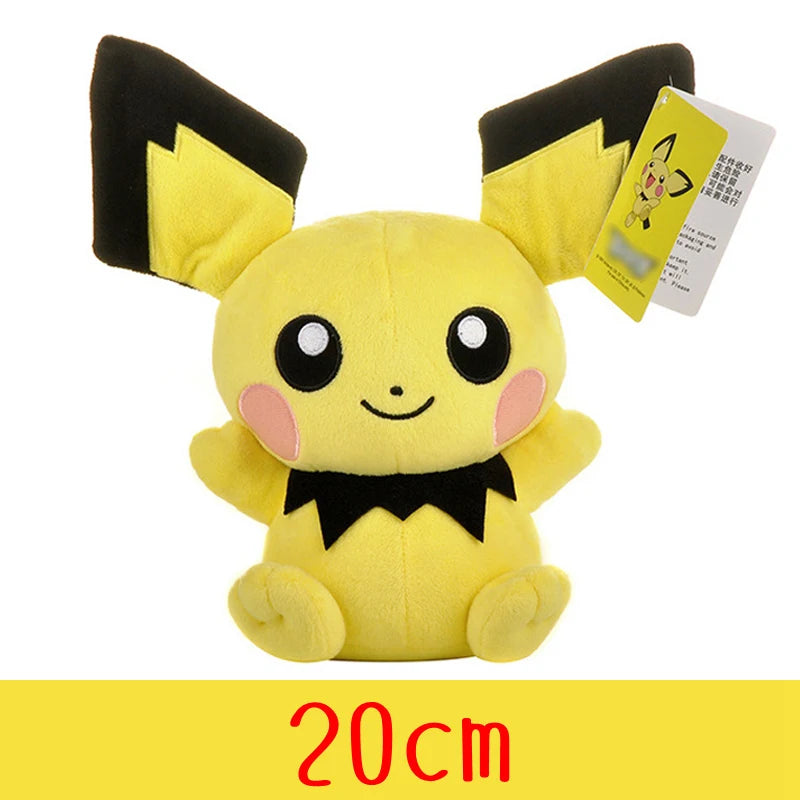 Anime Pokemon Charmander Squirrel Bulbasaur Plush Toys -yellow black 08