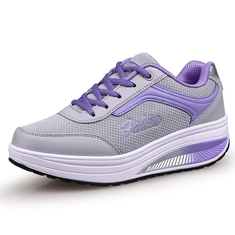 Women Casual Sneakers Height Increasing. - purple02