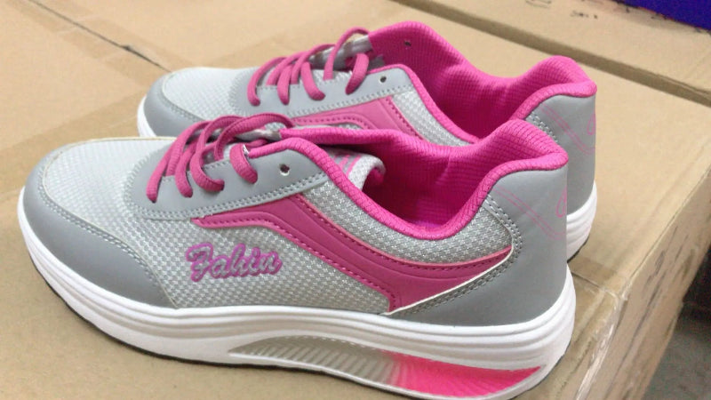Women Casual Sneakers Height Increasing. -  pink