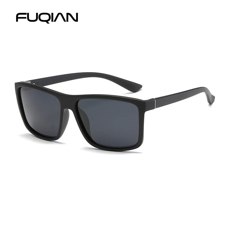 Classic Black Square Polarized Sunglasses - 03 black