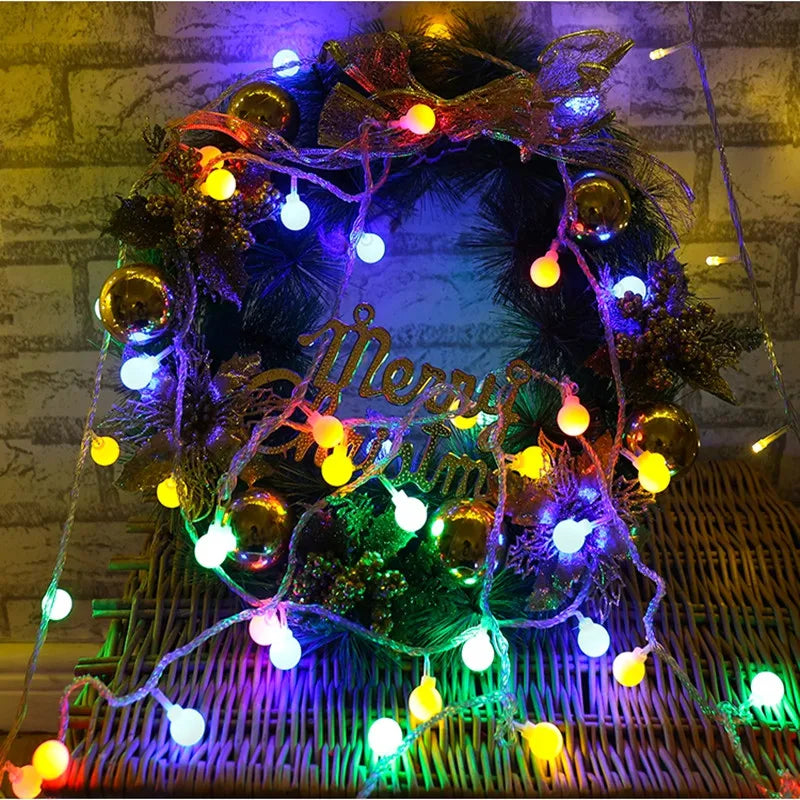 Garland LED Ball String Light Christmas Bulb - 5