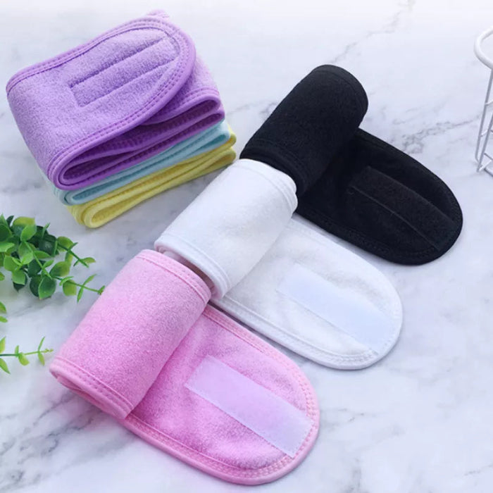 Adjustable wide headband for women – ideal for makeup, spa, and yoga  -  3 colors