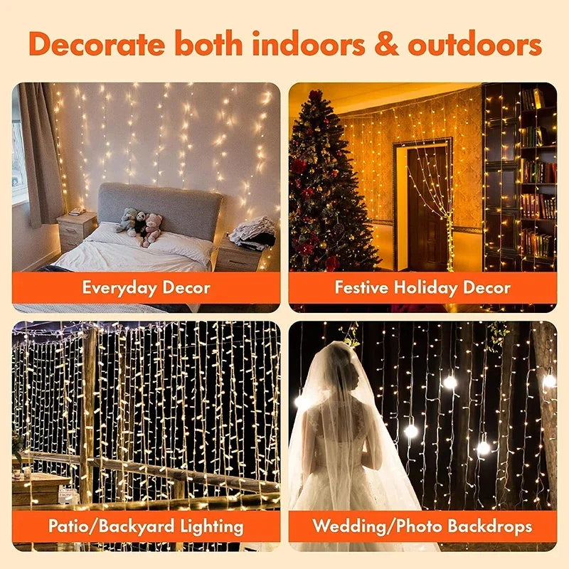 LED Curtain String Lights Fairy Decoration - 03