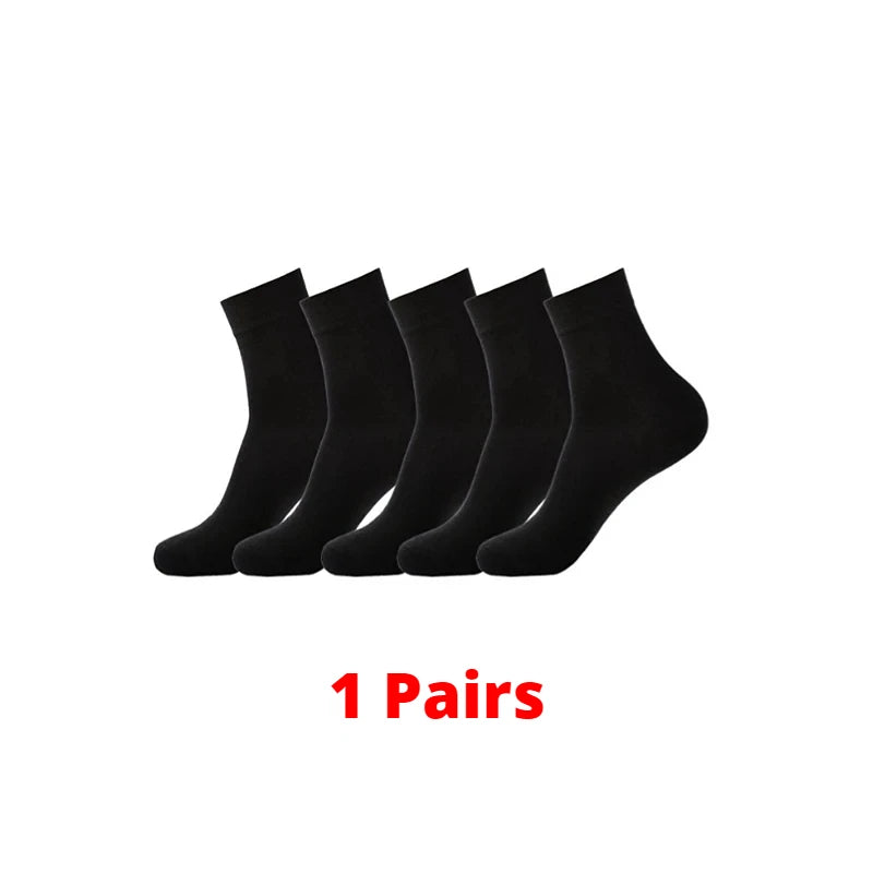10 pairs of breathable black cotton business socks for men, size 38 to 45k -10