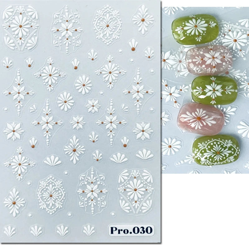 Nail Art Decals Adhesive Decorations For Manicure - 19