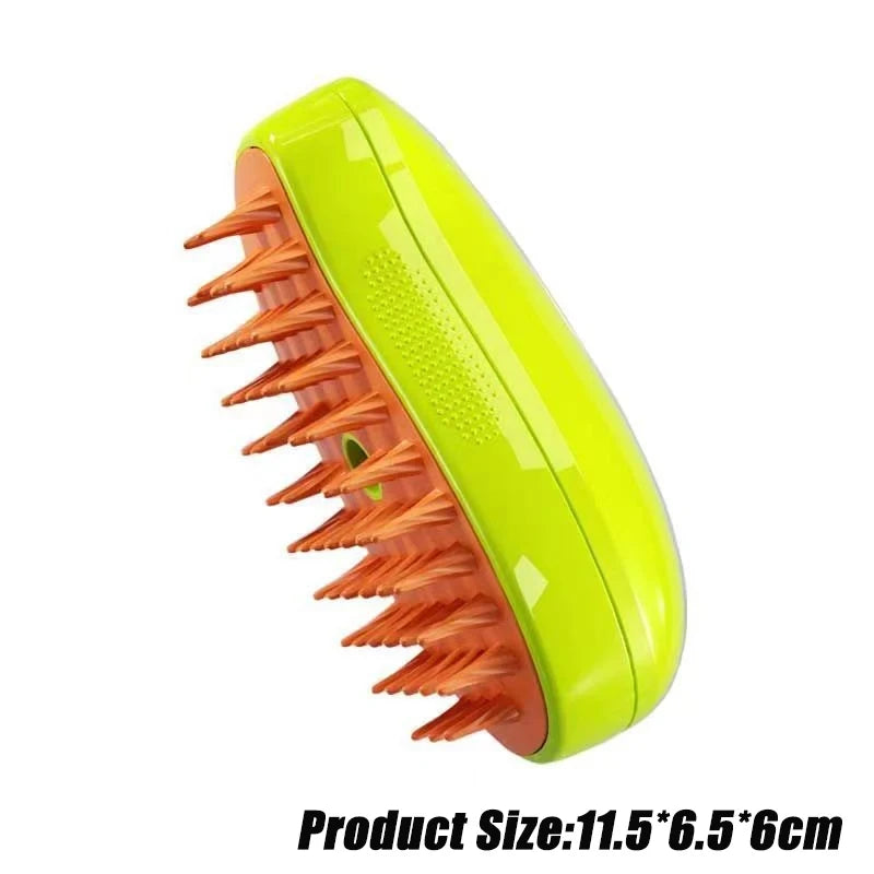 Dog Brush Electric Spray. - green orange
