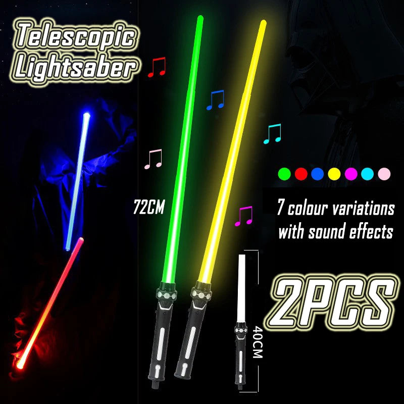 Lightsaber RGB Laser Sword Toys - yellow green