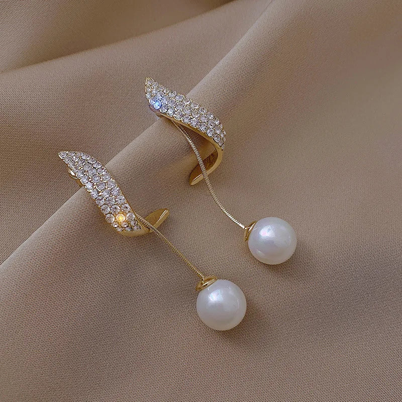 Pearl Dangle Earrings For Women - 04
