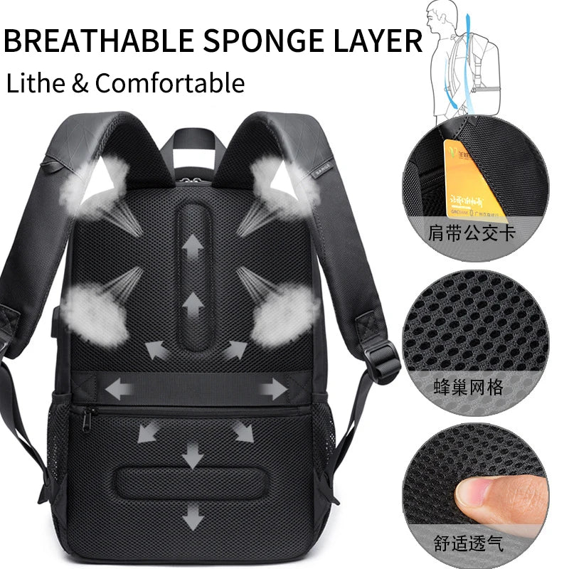 Bange men's tactical laptop backpack for school, travel, and business  -06