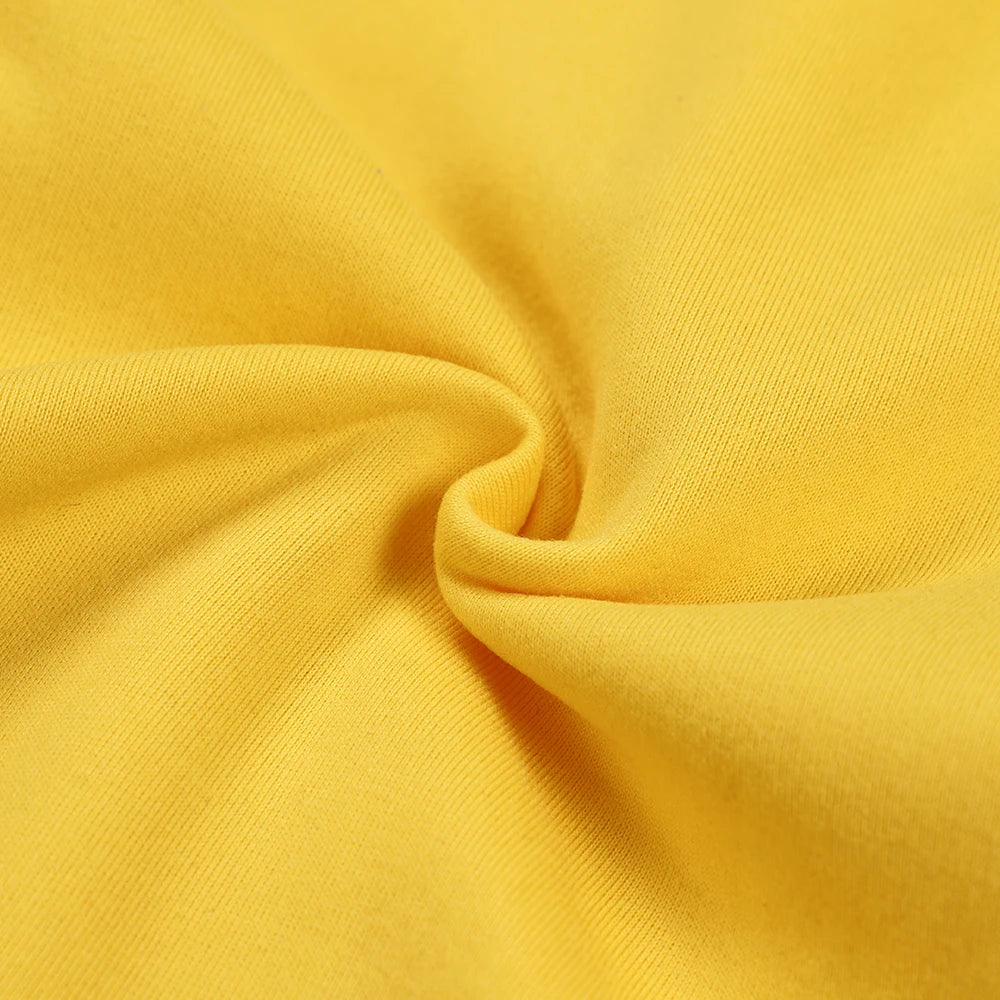 Women's California West Coast loose hoodie with creative pattern and fleece lining -Yellow 03