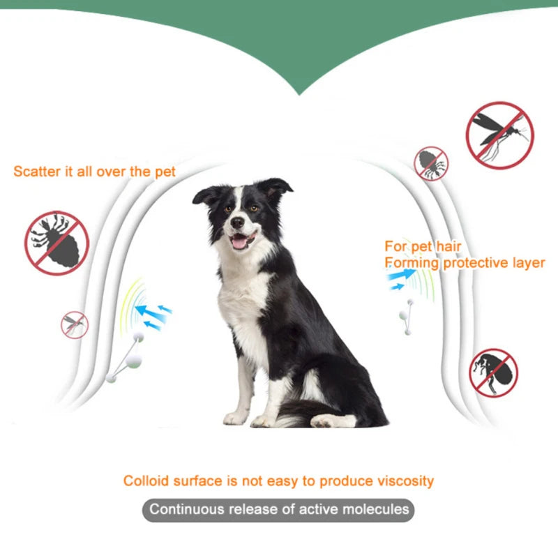 Dogs and Cats Anti Flea And Ticks Collar 8Month Protection Retractable For Puppies Cats and Large Dogs Accessories