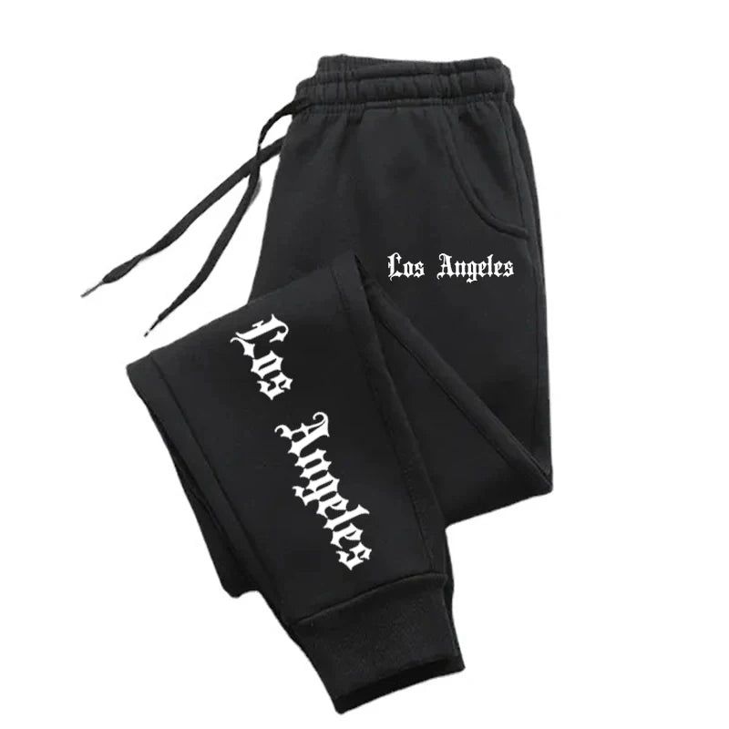 Women's Joggers for Running -black white