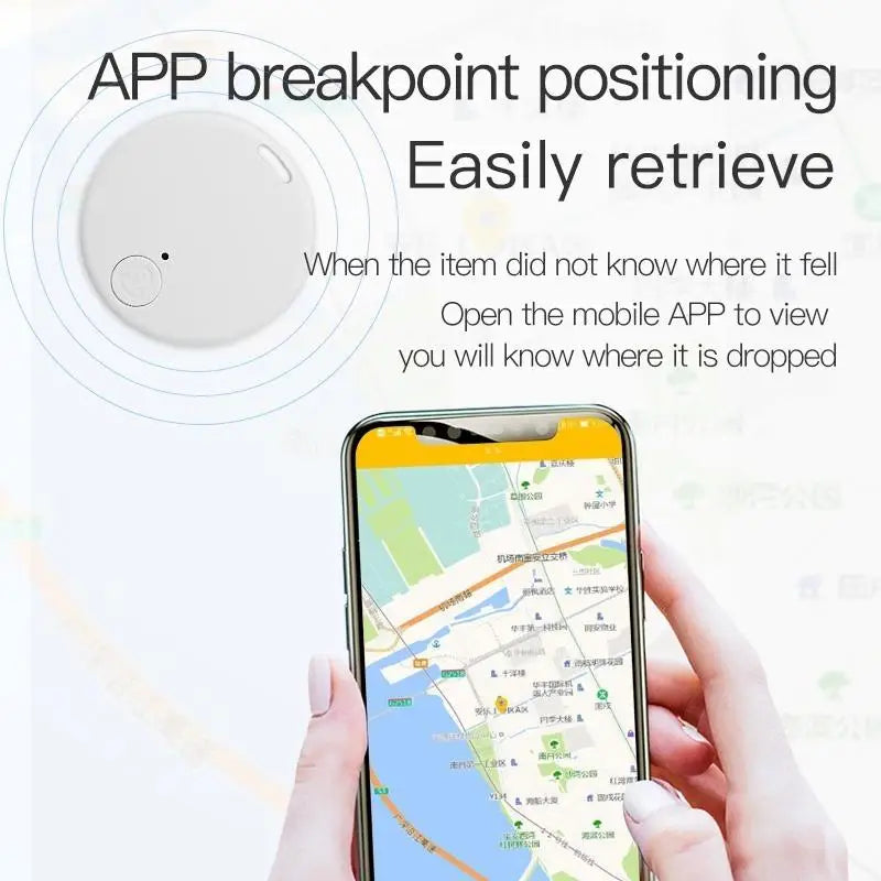 Mini GPS Mobile Bluetooth 5.0 Tracker Anti-Lost Device for Pets Kids Bags Wallet easily retrieve