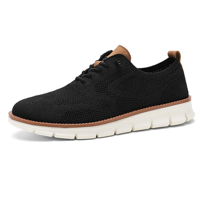 YRZL men's color-blocked casual sports shoes – breathable and anti-slip design
black 5