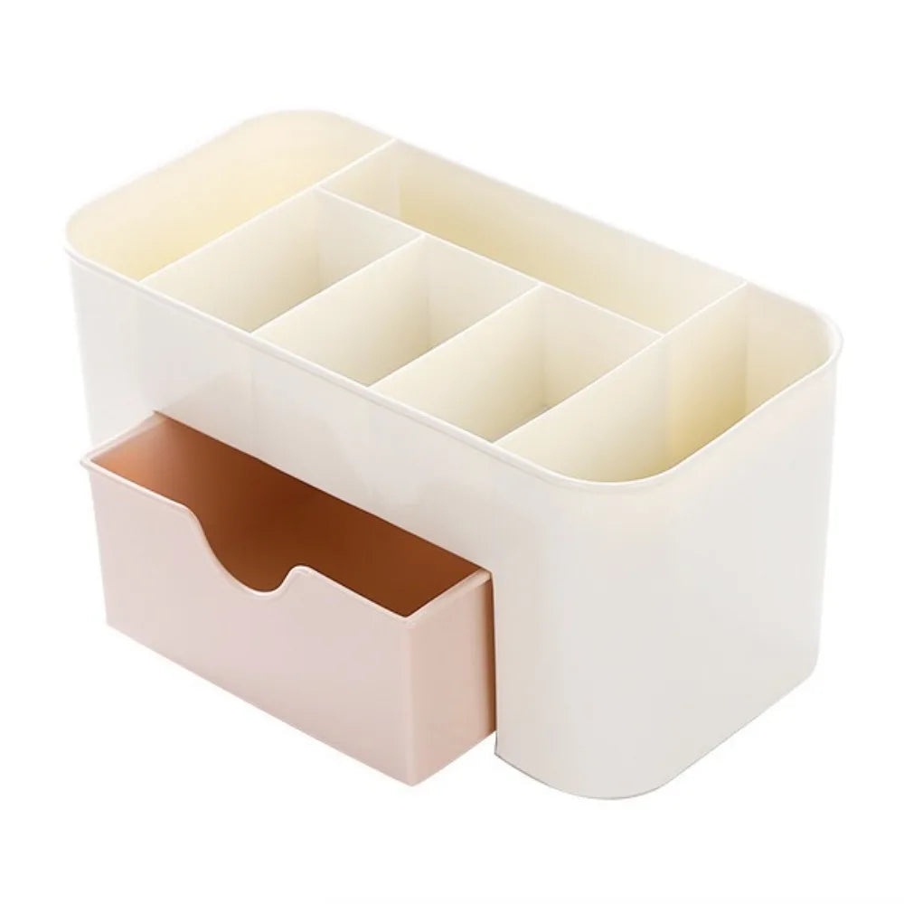 New Durable Double Layer Makeup Organizers Plastic Multiple Colors Storage Box Desktop Make Up Container