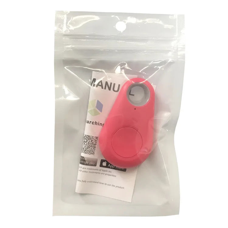 Mini GPS Mobile Bluetooth 5.0 Tracker Anti-Lost Device for Pets Kids Bags Wallet red