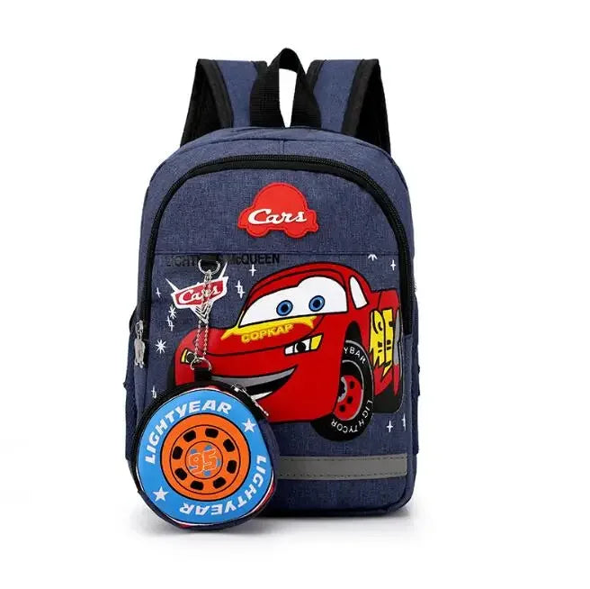 Disney Kids Car Backpack – Plush Travel Bag
