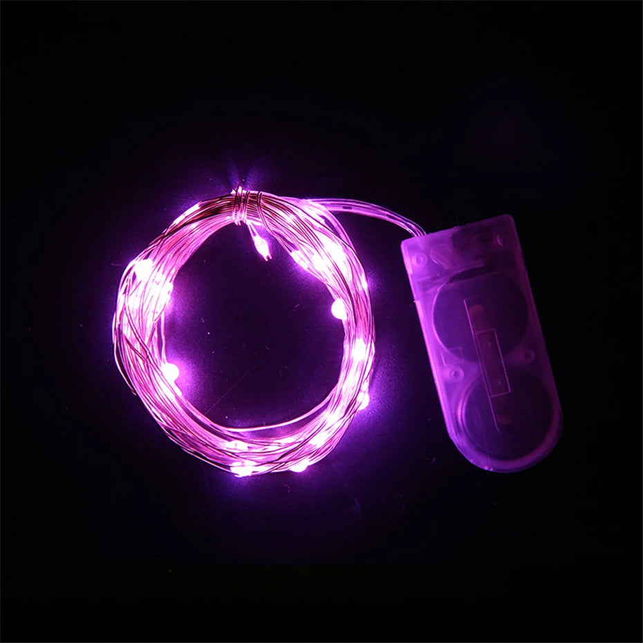Copper Wire LED Fairy Lights Mini Garland 1m 2m