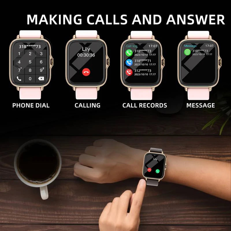 Smart watch, wireless calling /dial, multi -Sport mode for iPhone/Andriod 3659