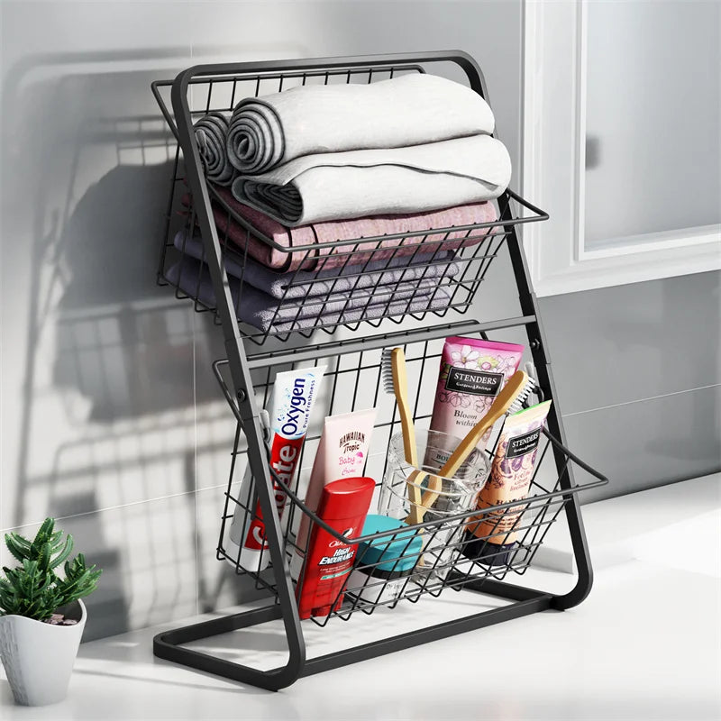 Organizer Shelf Double Layer - Bathroom organizer