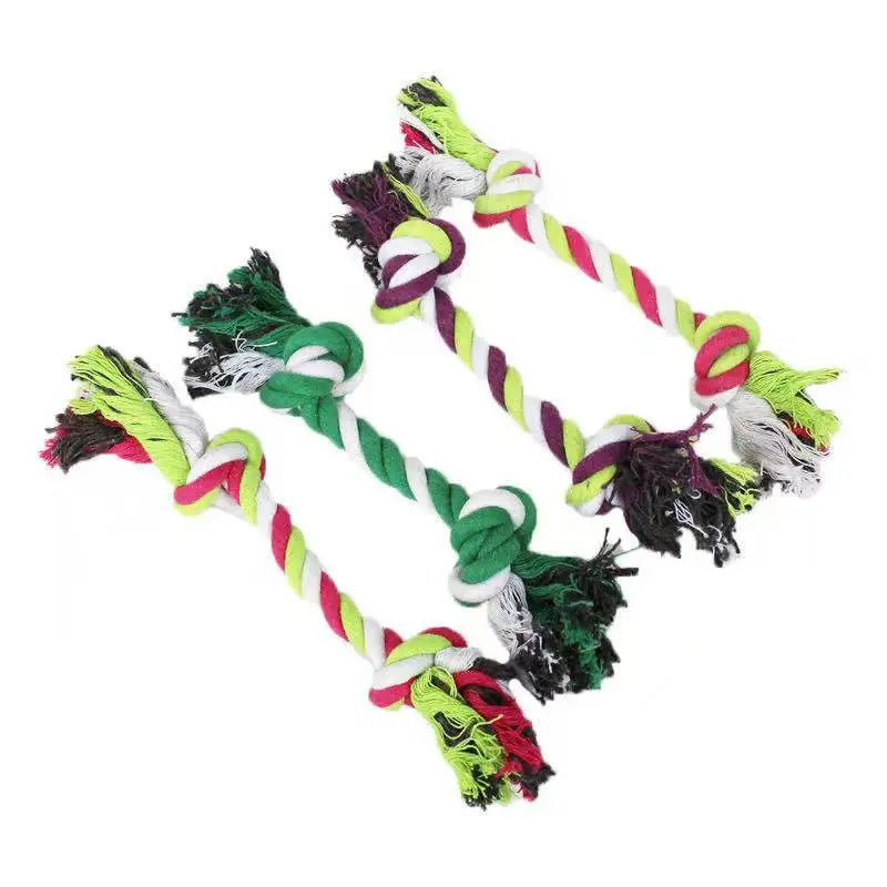 Dog Toy Rope Cotton Puppy Cleaning Teeth and Chew Resistant 1PC