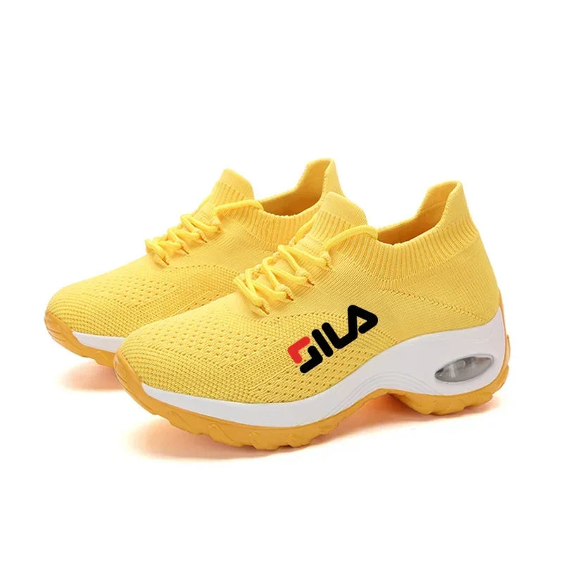 Women Tennis Shoes Breathable. -yellow 5