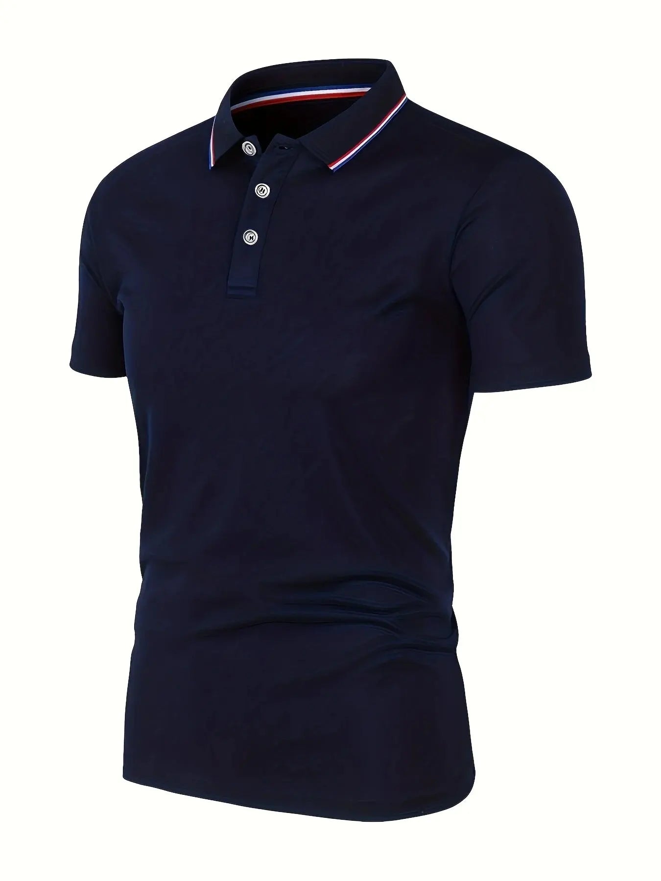 Men’s Polo Shirt – Breathable Solid Color Casual T-Shirt