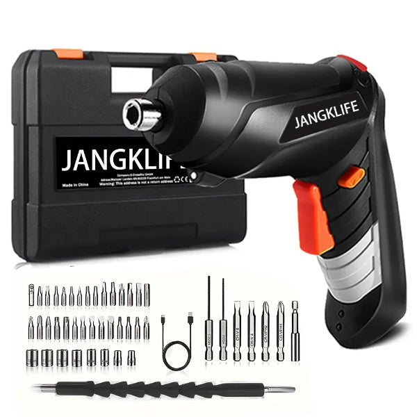 Rechargeable cordless electric screwdriver with powerful impact drill function - 01
