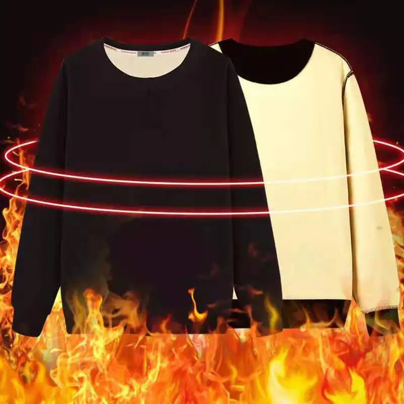 Men Winter Thicken Sweatshirt - black hot