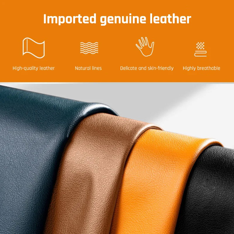 Luxury leather magnetic iPhone case with MagSafe and animated design for iPhone 15 14 13 Pro Max Plus Mini imported leather