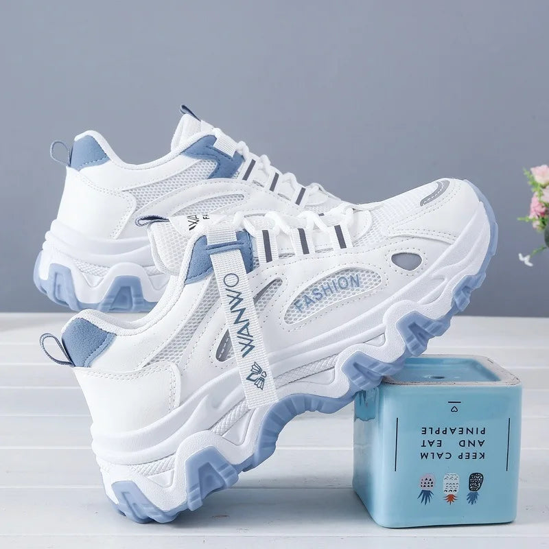 Vulcanized Women Casual Shoes Sneakers - blue