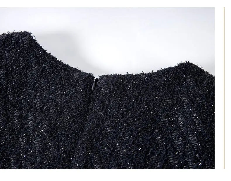 Close-up of black textured material on a white background