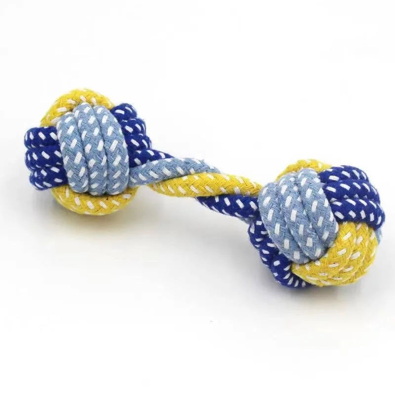 Dog Toy Rope Cotton Puppy Cleaning Teeth and Chew Resistant 1PC