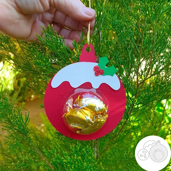 Gingerbread-shaped metal cutting die for Christmas tree ornament, candy holder, and scrapbook making ball red