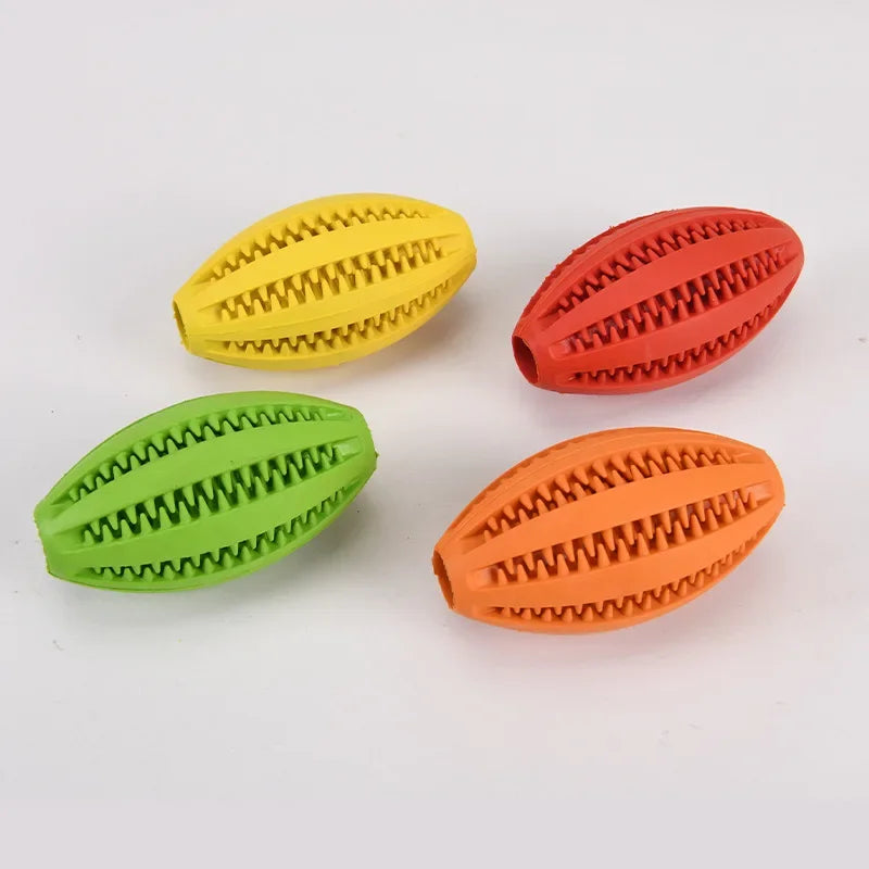 Dog Chew Toys Snack Ball - green yellow red orange