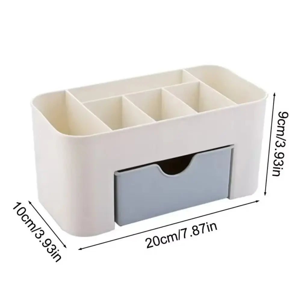 New Durable Double Layer Makeup Organizers Plastic Multiple Colors Storage Box Desktop Make Up Container