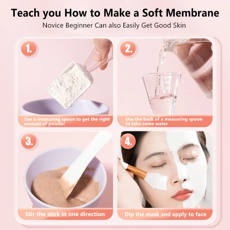 Step-by-step guide on making a soft membrane with text and images of the process.