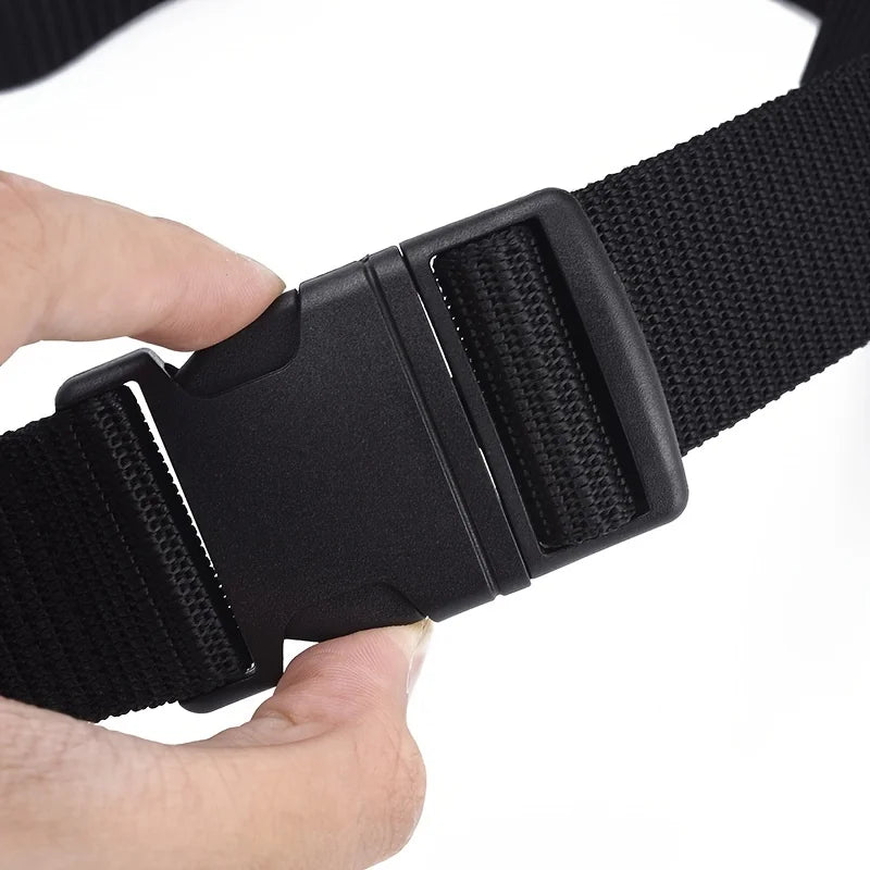 Men’s imitation nylon tactical belt with plastic buckle for outdoor work - Buckle