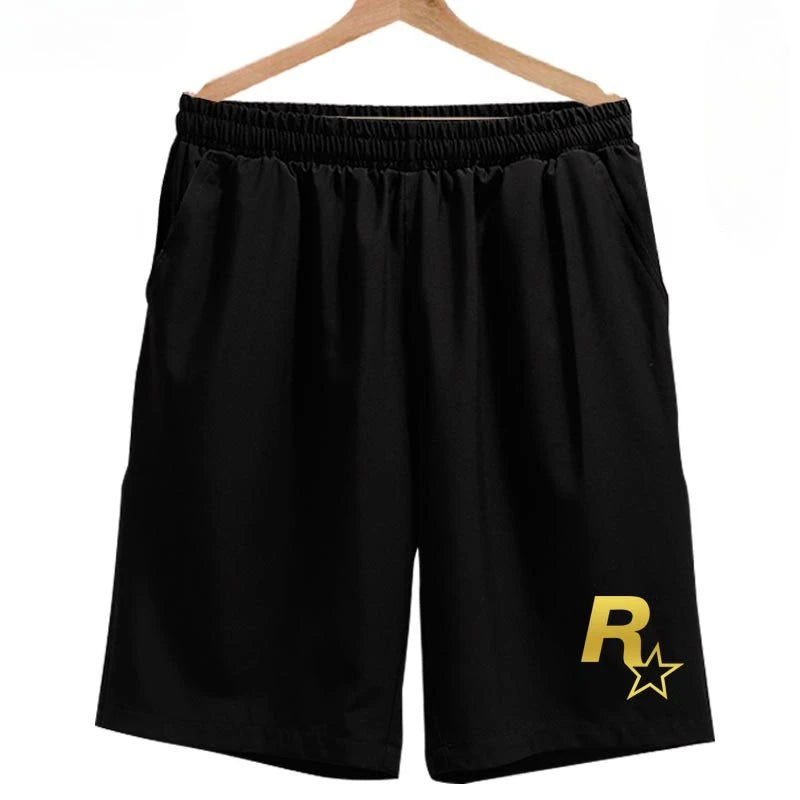 Grand Theft Game Men’s Shorts – Quick-Dry Summer Sweatpants