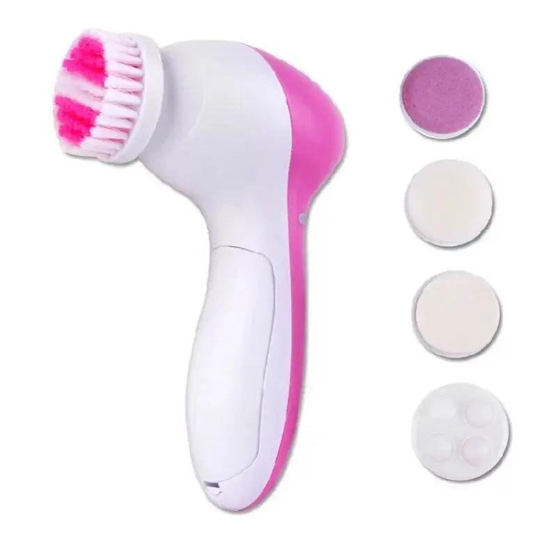 Electric Facial Cleaner 5 IN 1 Brush - pink 06