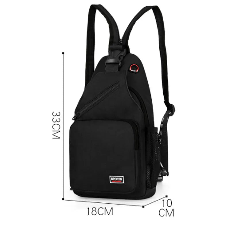Women Small Backpack Casual Girls Chest Bag with Earphone Hole Travel Backpack Multi-Functional Rucksacks