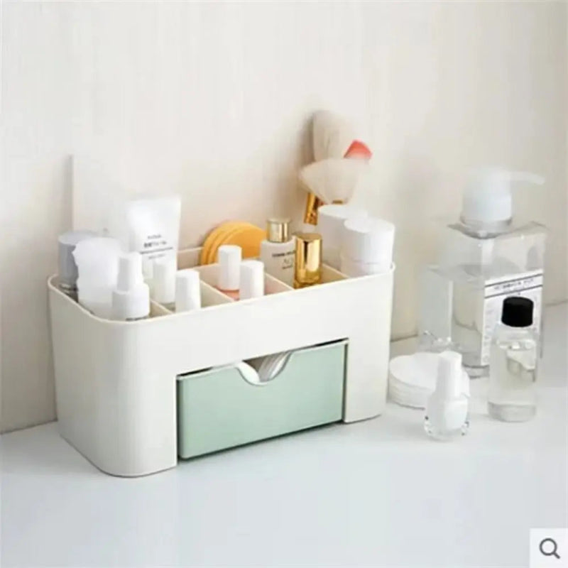 New Durable Double Layer Makeup Organizers Storage Box