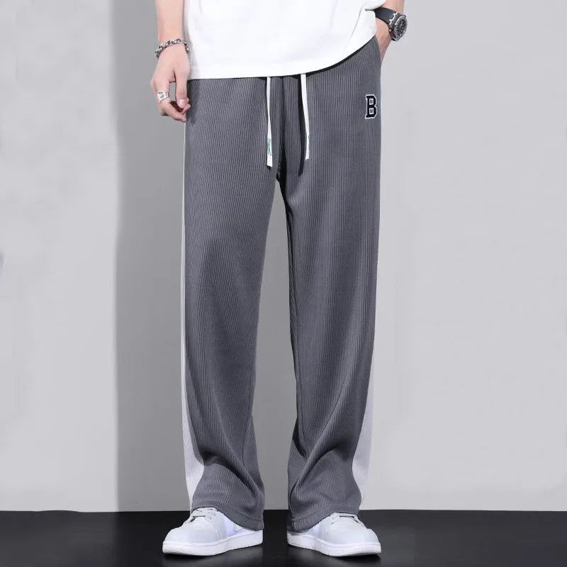 Fashion Men Oversize Sweatpants - grey front