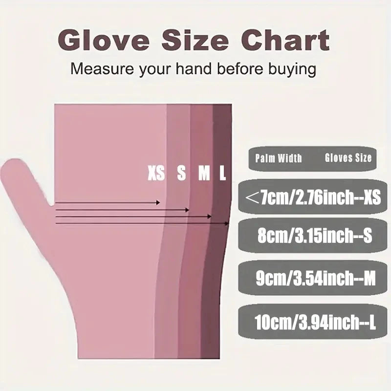 Pink Nitrile Gloves – Disposable, Powder-Free (20/50/100PCS)