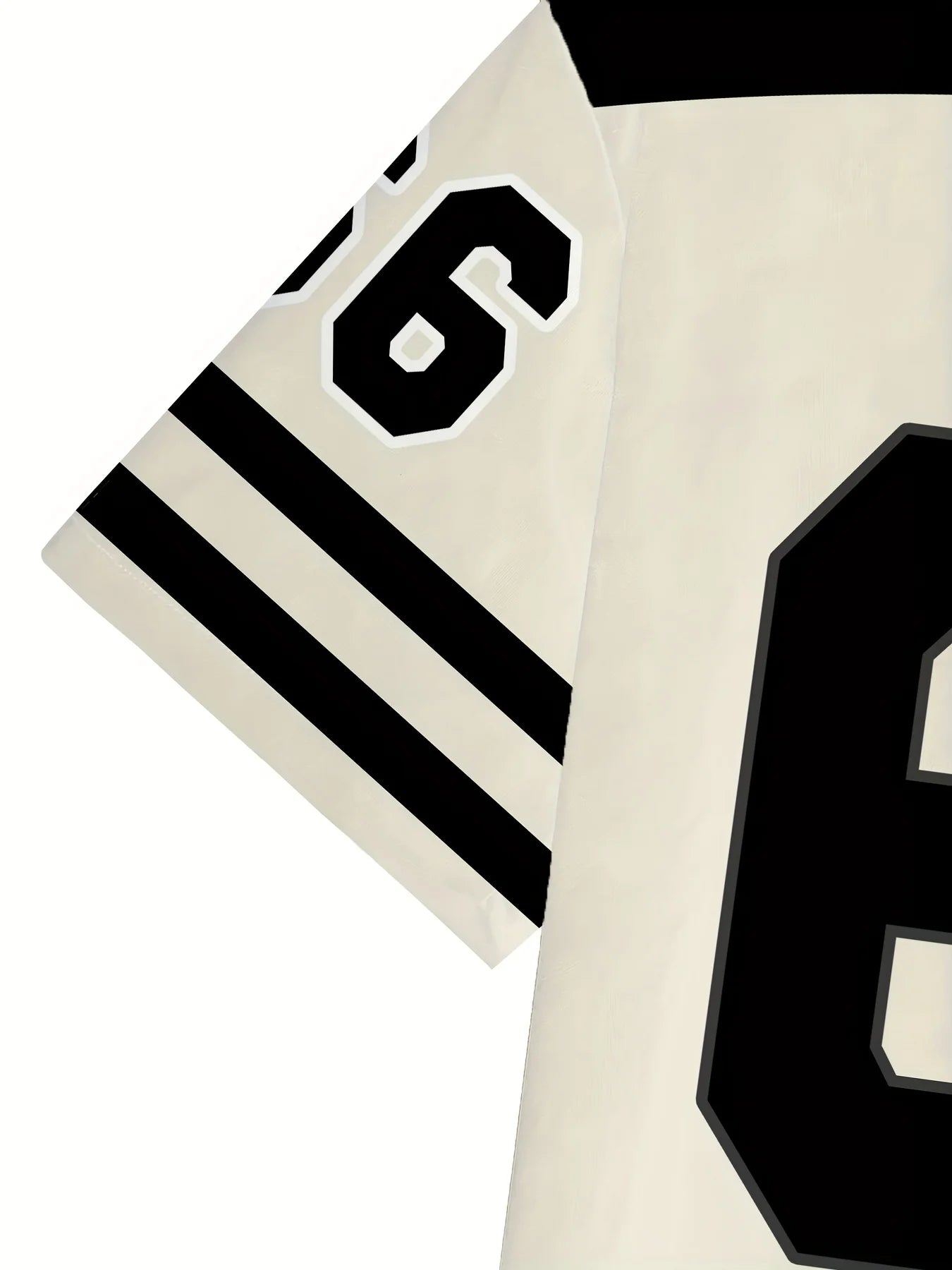 Men's set No. 66 letter print T-shirt and short. - number
