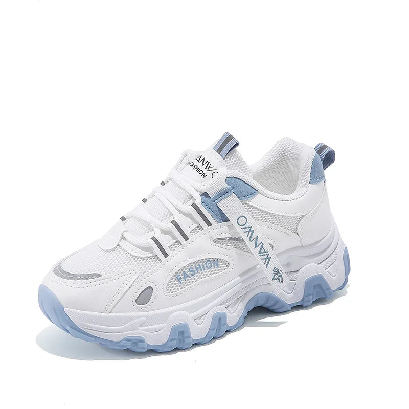 Vulcanized Women Casual Shoes Sneakers - blue