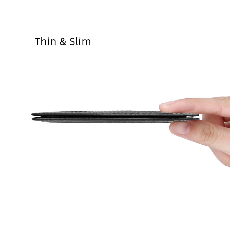 YUECIMIE slim genuine leather card holder wallet for men - thin